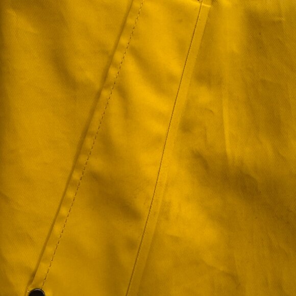 Pendleton Astoria Rain Jacket M Yellow Hooded Coat Waterproof Lined Stripe Parka - Picture 15 of 15